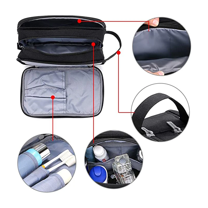 Toiletry Bag for Women Men Waterproof Dopp Kit for Travel Cosmetic Case Toiletries Bag Shaving Organizer Makeup Accessories 2023