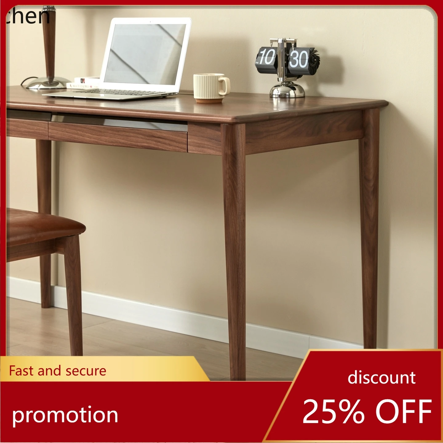 ZML all solid wood desk home bedroom study simple learning  office computer desk