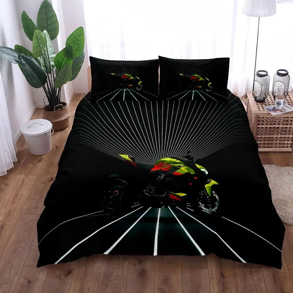 2024 Motor Psyche Duvet Cover Set UK Single Double Queen King US Twin Full King Size Bed Linen Set