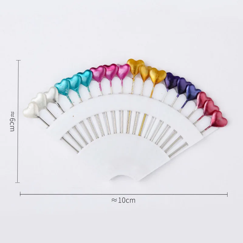 Colorful Scalloped Pearlescent Needles Dressmaking Pins Sewing Stitch DIY Craft Garment Fixing Wedding Corsage Positioning Tools