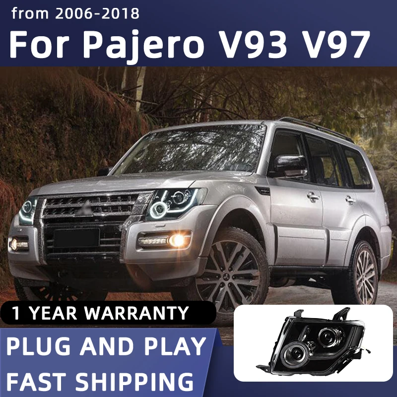 

Headlight For Pajero V97 LED Headlights 2006-2020 V93 Lights Head Lamp Car Styling DRL Signal Projector Lens Auto Accessories