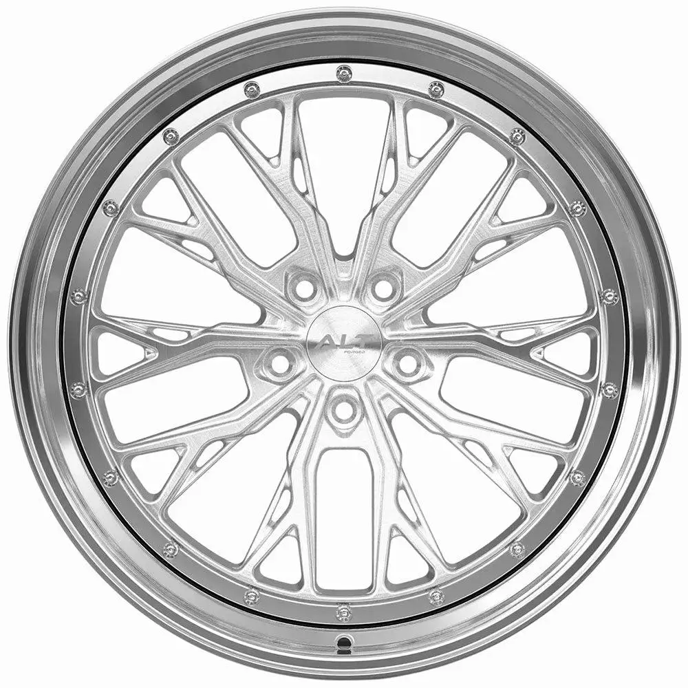 Multi Spoke Elegant Appearance Enhanced 15 Inches Polished Forged Aluminium Alloy Wheels New 4 Pieces Bolt