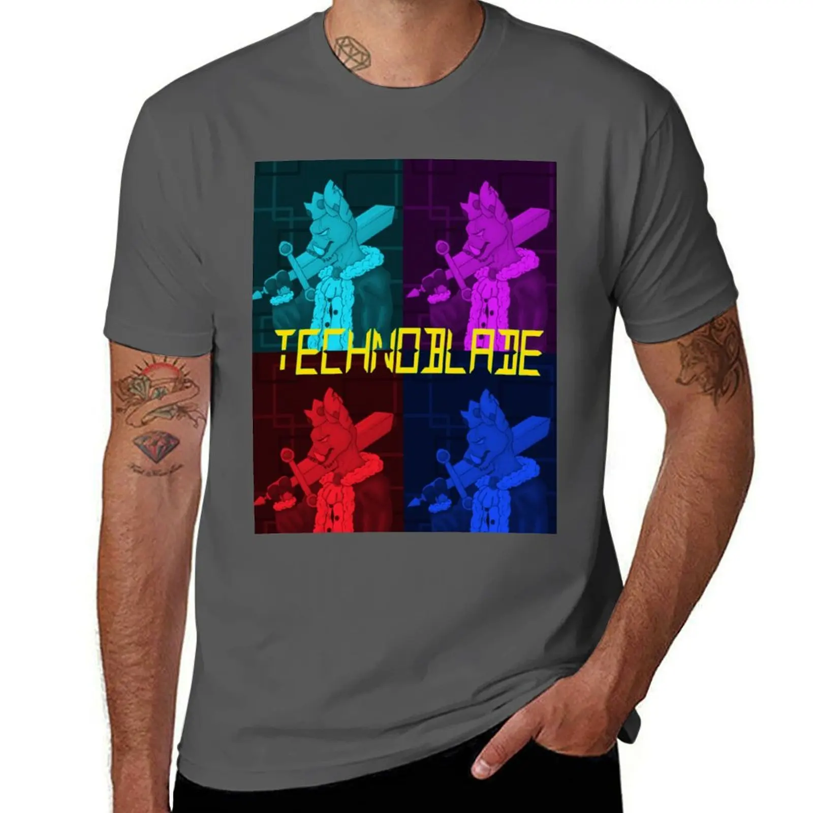 

Technoblade T-Shirt Quick Dry Training Short Sleeve Tee