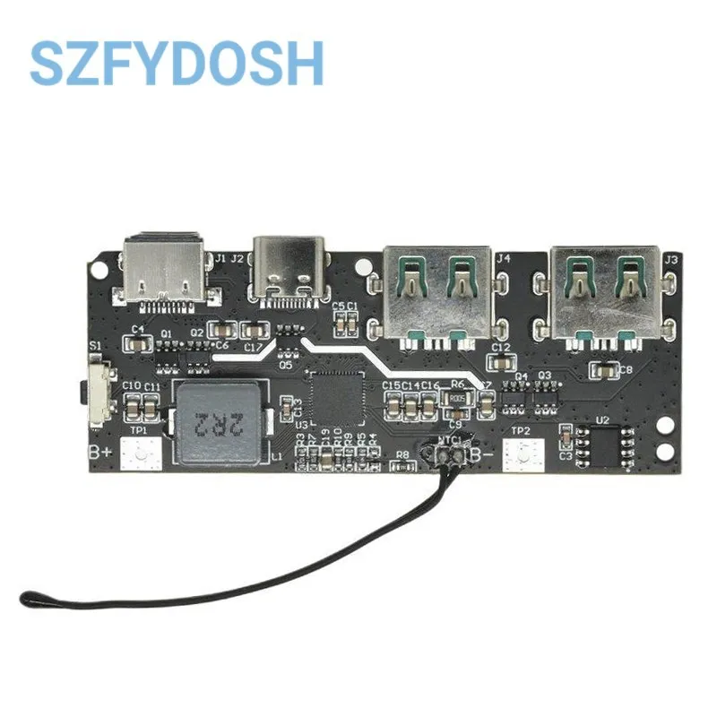 22.5W Quick Charging Mobile Power Module QC4.0 PD3.0 5 Port Dual USB Mobile Power Bank Circuit Board Protection Diy Motherboard