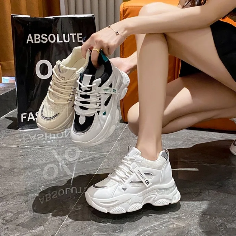 cheap 2024 Retro Women Shoes summer Platform Shoes Casual Sneakers Versatile Fashion Designer Shoes High Quality Women Sneakers