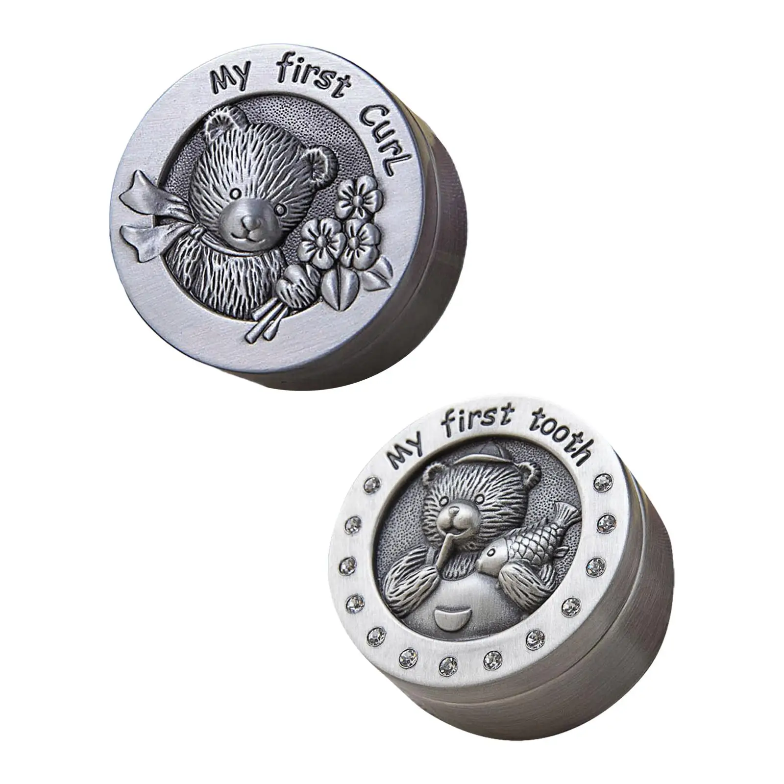 Tooth Storage Box Baby Keepsakes Box Saver Box, Metal Holder