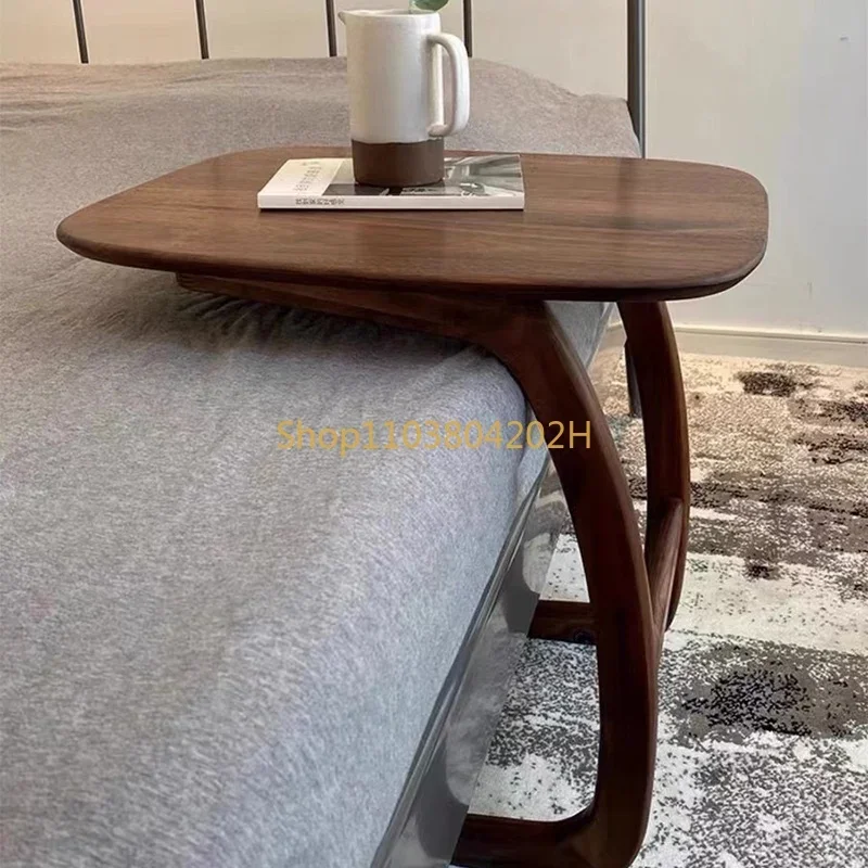 Solid wood Japanese style small coffee table, sofa side table, corner table, small unit type C balcony tea , movable bedside