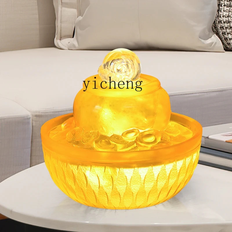 

TWR flowing water feng shui wheel circulating water decoration Bafanglai desktop fountain ornament