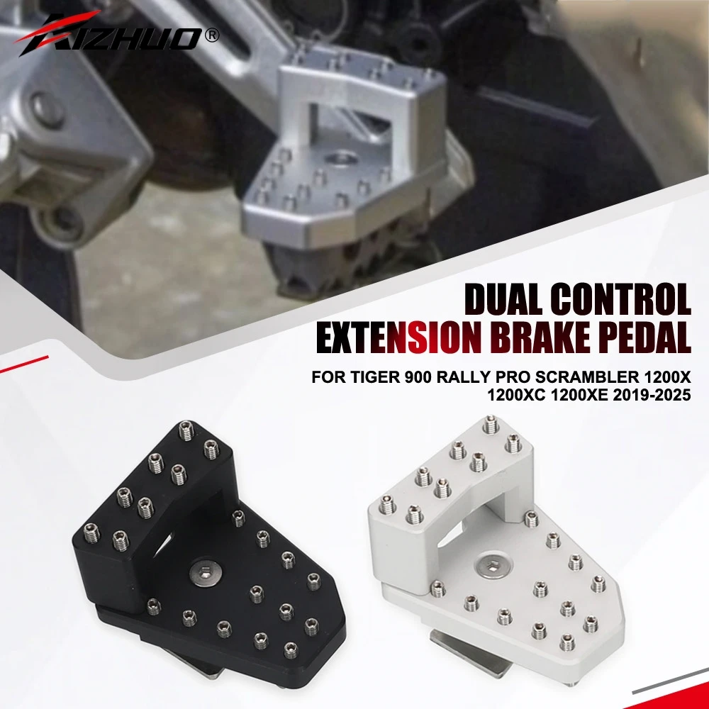 

For Tiger 900 Rally Pro Scrambler 1200X 1200XC 1200XE 2019-2023-2024 2025 Rear Foot Brake Lever Peg Pad Extension Extender