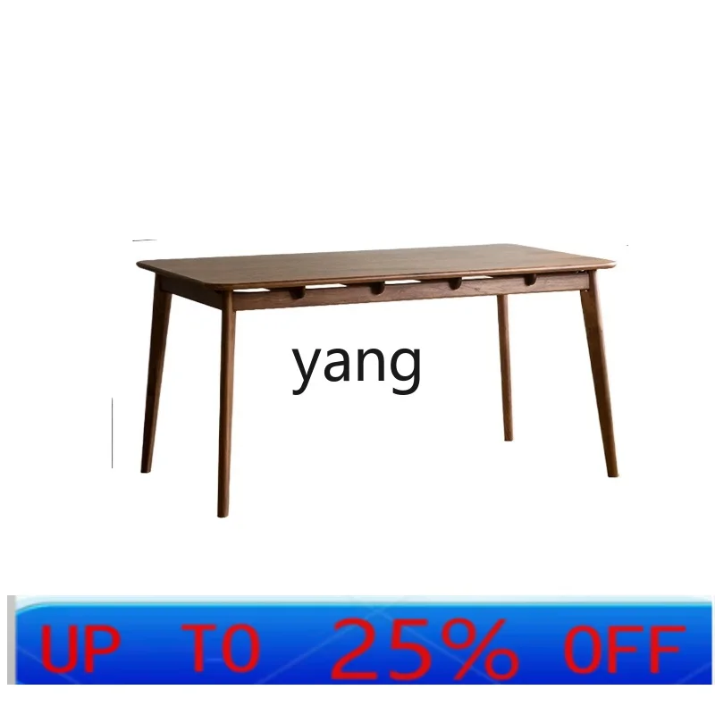 

LH solid wood suspended dining table rectangular simple dining table living room practical dining table and chair combination