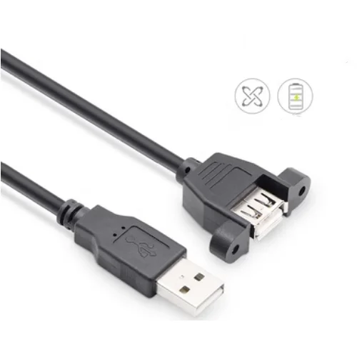 

USB Male To Female Data Extension Cable with Screw Holes And Ears Used To Fix the Industrial Computer Box Line 0.5/1/3/5 m