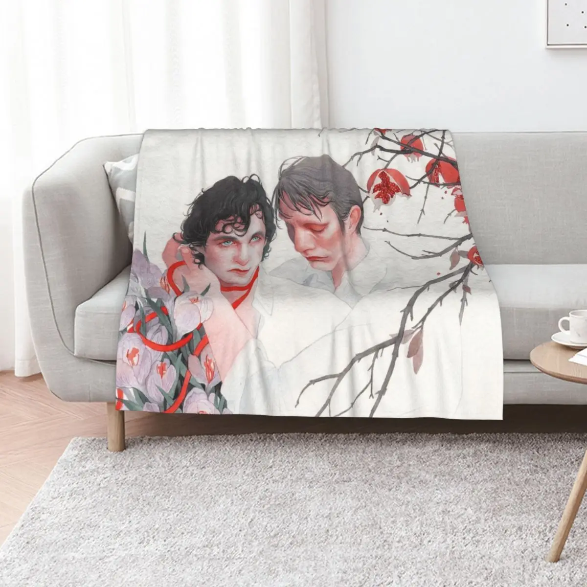 Hannibal AU / Hannigram Throw Blanket Custom Thermal Weighted Single Fashion Sofas Thin Blankets