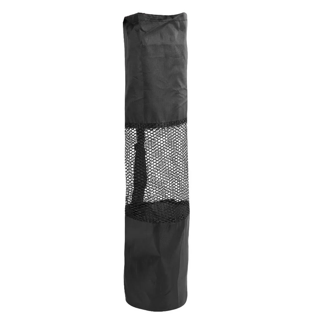 

Mesh Center Adjustable Strap Yoga Pilates Mat Storage Bag Floor Anti-moisture Blanket Carry Pouch Yoga Mat Accessory