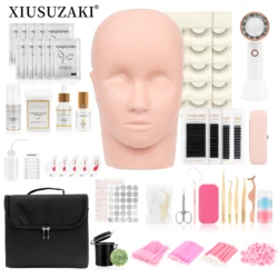 XIUSUZAKI False Eyelash Extension Kit Set for Beginner Practice Kit Supplies Lash Accessories Makeup Set