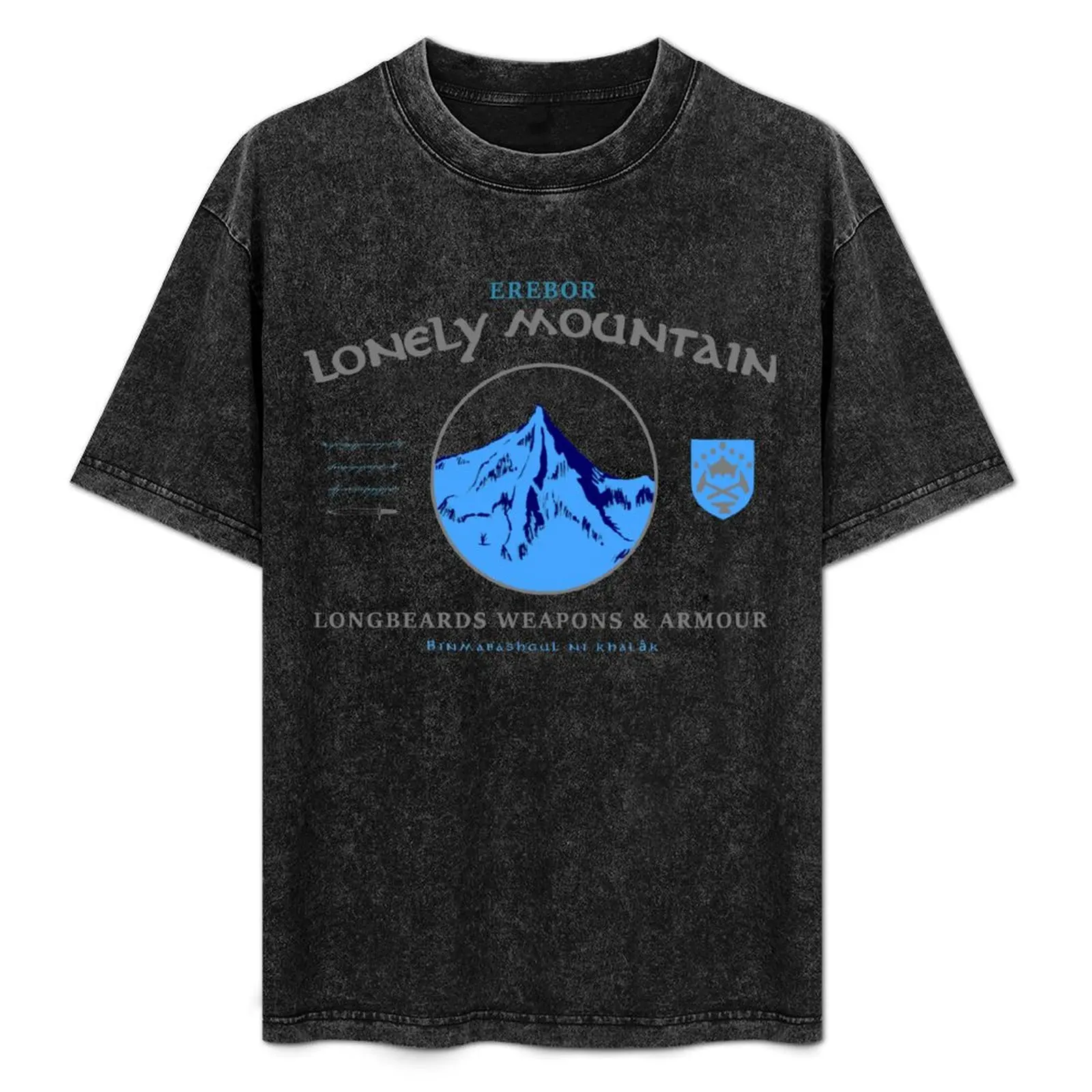 Longbeards Weapons & Armour : Erebor Lonely Mountain T-Shirt shirts graphic tees customs anime clothes men graphic t shirts