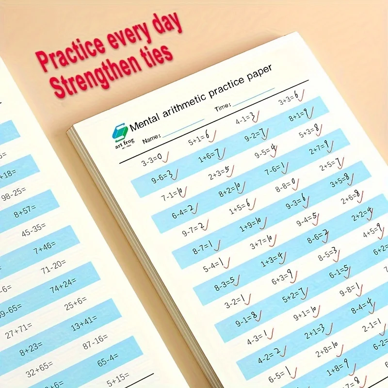Mathematics Textbook Addition Subtraction Card Teaching for Kids Children Kindergarten Early Education Exercise Book Multiplicat