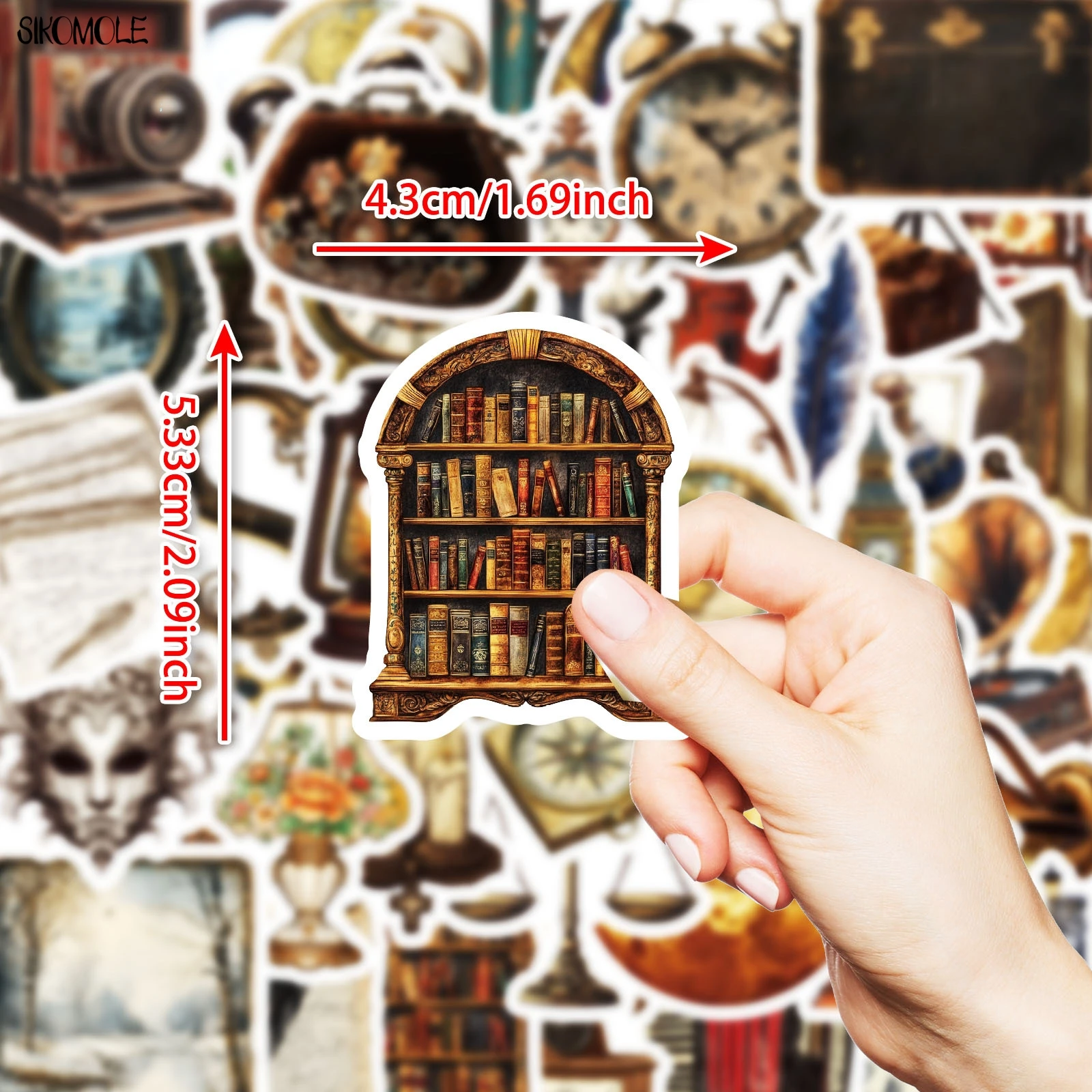 10/30/50PCS ย้อนยุควินเทจยุโรปศิลปะกราฟฟิตี้สติกเกอร์ความงามยุคกลางหนังสือ DIY ของเล่นกระเป๋าเดินทางสติ๊กเกอร์รูปลอกแพ็ค