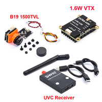 AAEWRF UVC OTG Receiver TS5828L 600mW / 1.6W VTX FPV Transmitter 1200TVL 1500TVL 1800TVL Camera For Android Phone AV Monitor RC