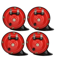 4X 300DB 12V Universal Electric Snail Train Horn Super Loud Waterproof Horns Siren For Motorcycle Car Truck SUV Boat