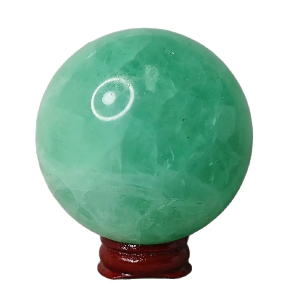 

Natural Gemstone Emerald green Fluorite Ball Rainbow Crystal Home Garden Decoration Spiritual Gift Super Energy Crystal Healing