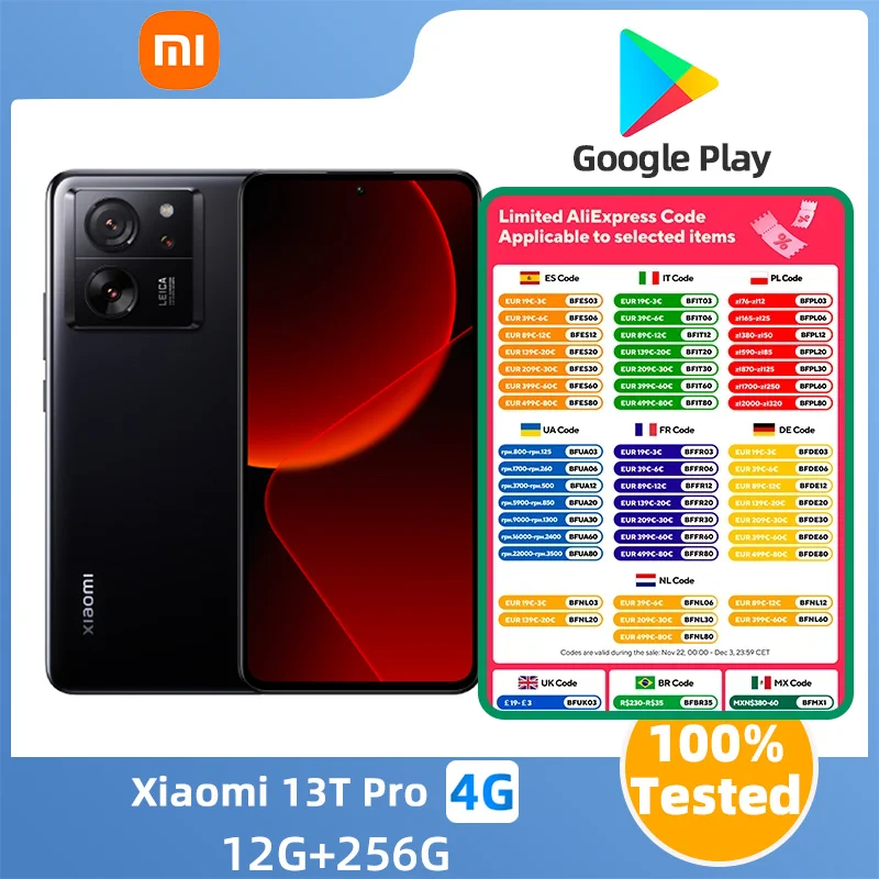 Xiaomi 13T Pro  5G SmartPhone CPU MediaTek Dimensity 9200+  Battery Capacity 5000mAh 50MP Camera Original Used Phone