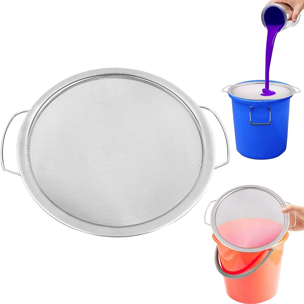 

60 Mesh 304 Stainless Steel Fine Mesh Paint Strainer for 5 Gallon Bucket, Paint Bucket Filter Impurities, Reusable