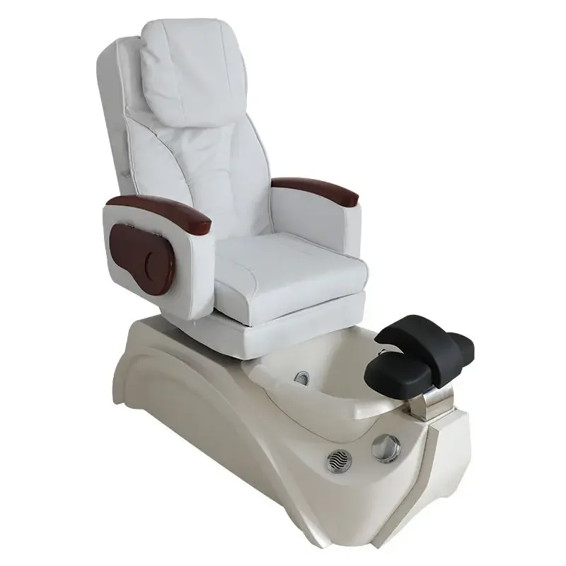 Luxury Nail Spa Salon Furniture Acrylic Water Pump Surf Massage Portable Electric No Plumbing Pedicure Chair