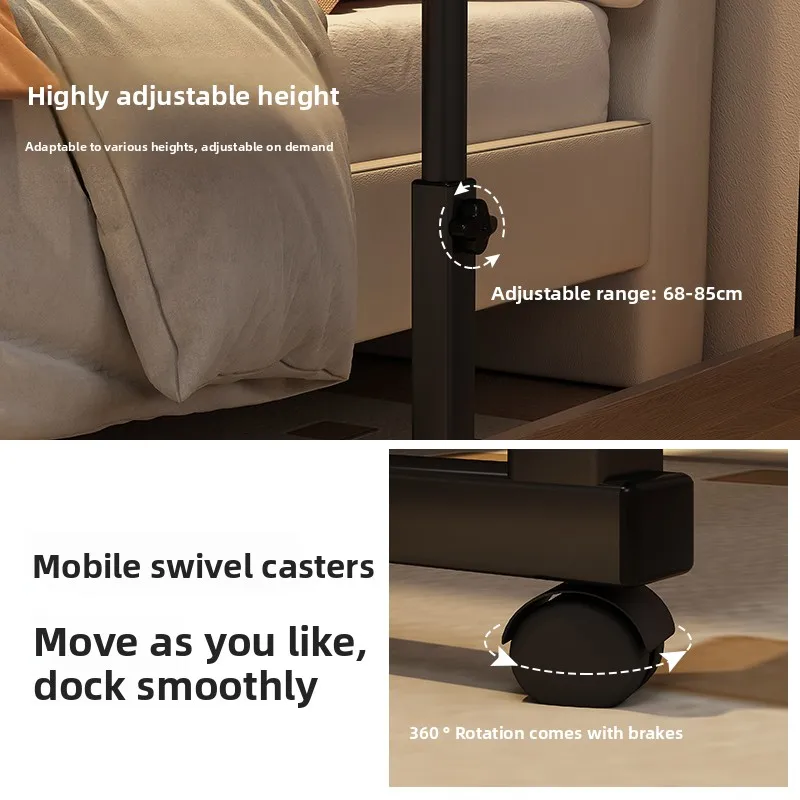 Comodino mobile sollevamento adulto semplice ufficio noleggio casa casa camera da letto ufficio tempo libero comoda scrivania del computer multifunzionale