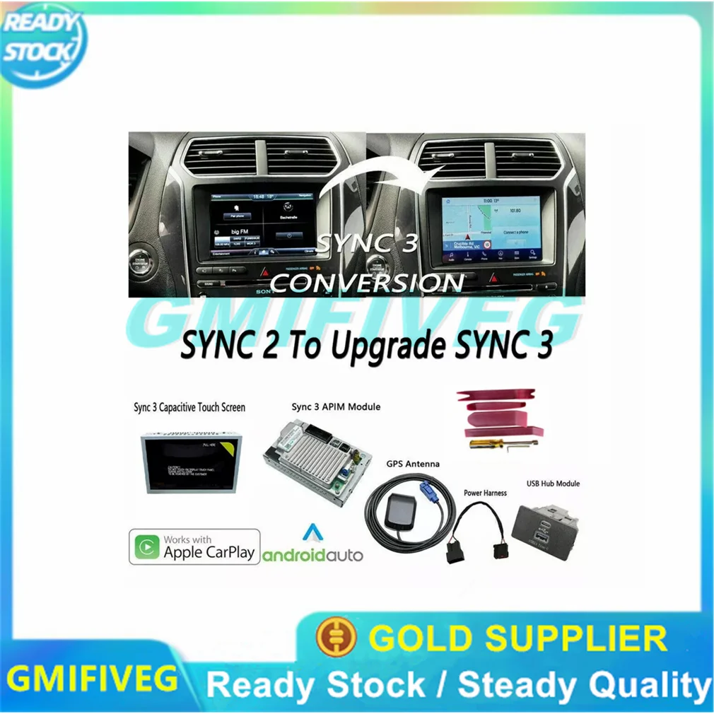 New Factory SYNC 2 to SYNC 3 Upgrade Kit APIM Module Carplay Fit for Ford Lincoln Sync3 HC3T-14F014-BD