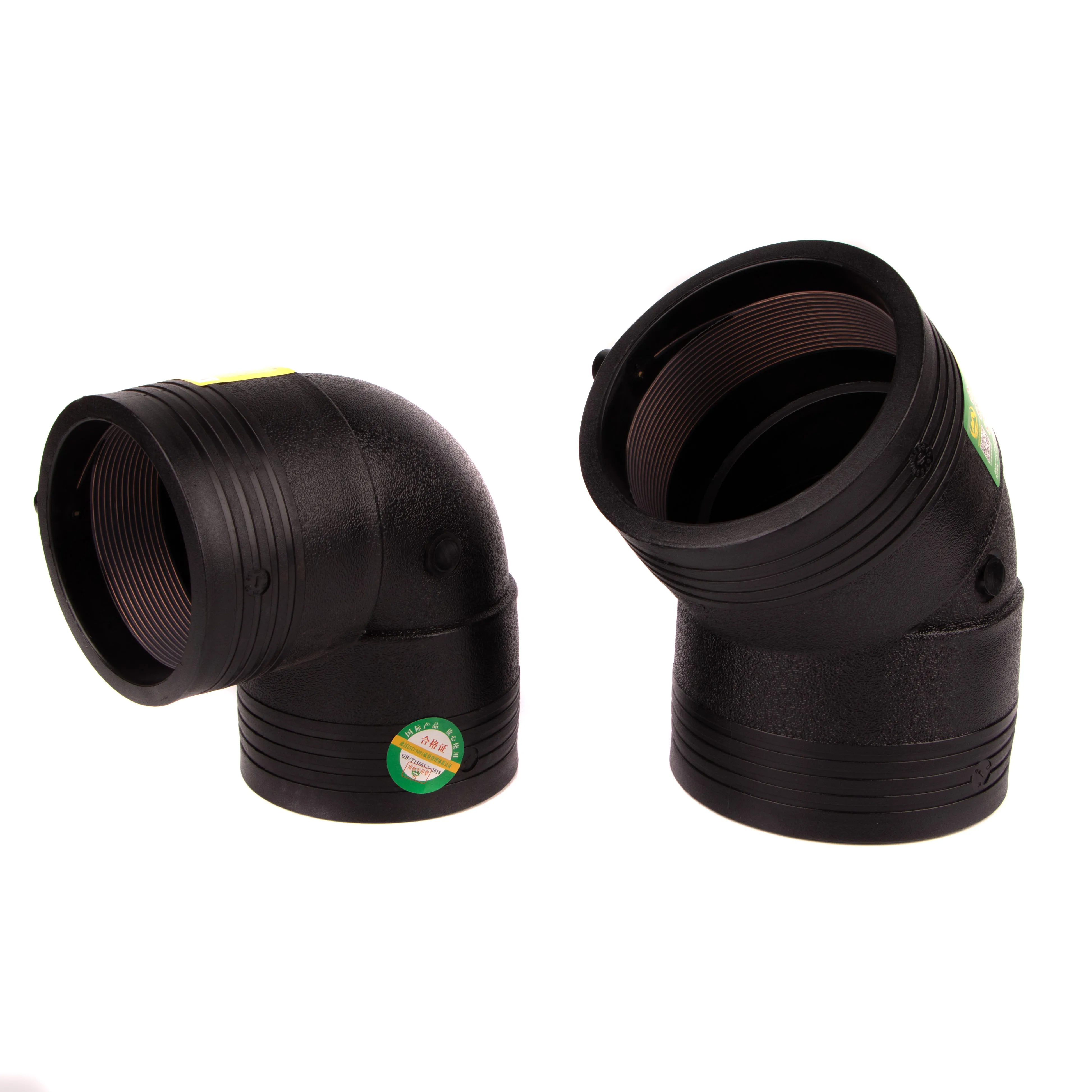 factory 400mm hdpe pipe materials elbow electrofusion elbow90 degree HDPE pipe fittings