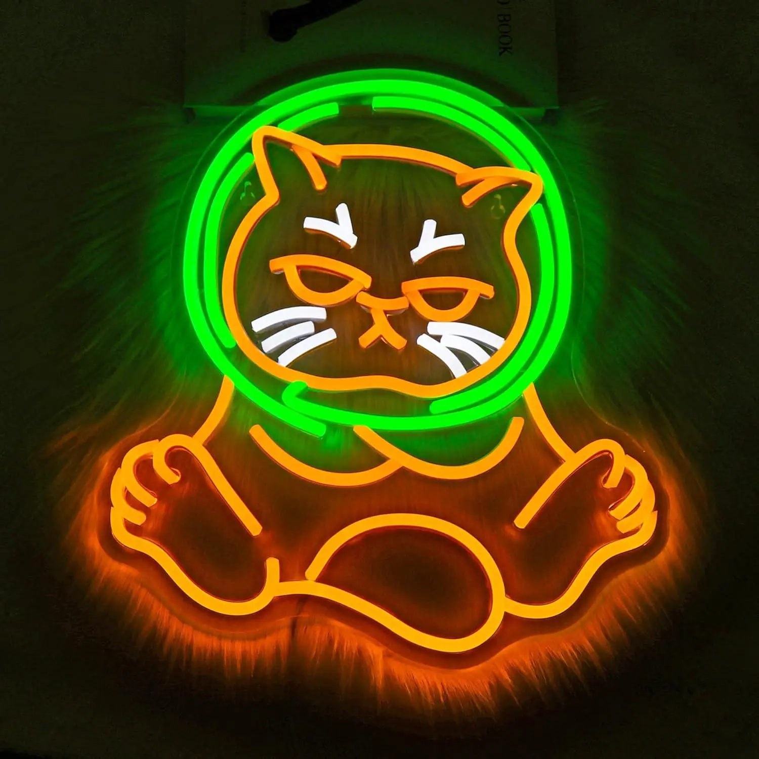 

Cat Astronauts Neon Sign Animal USB Dimmab LED Lights for Home Bedroom Garage Bar Tiki Gaming Room Decoration Birthday Gifts
