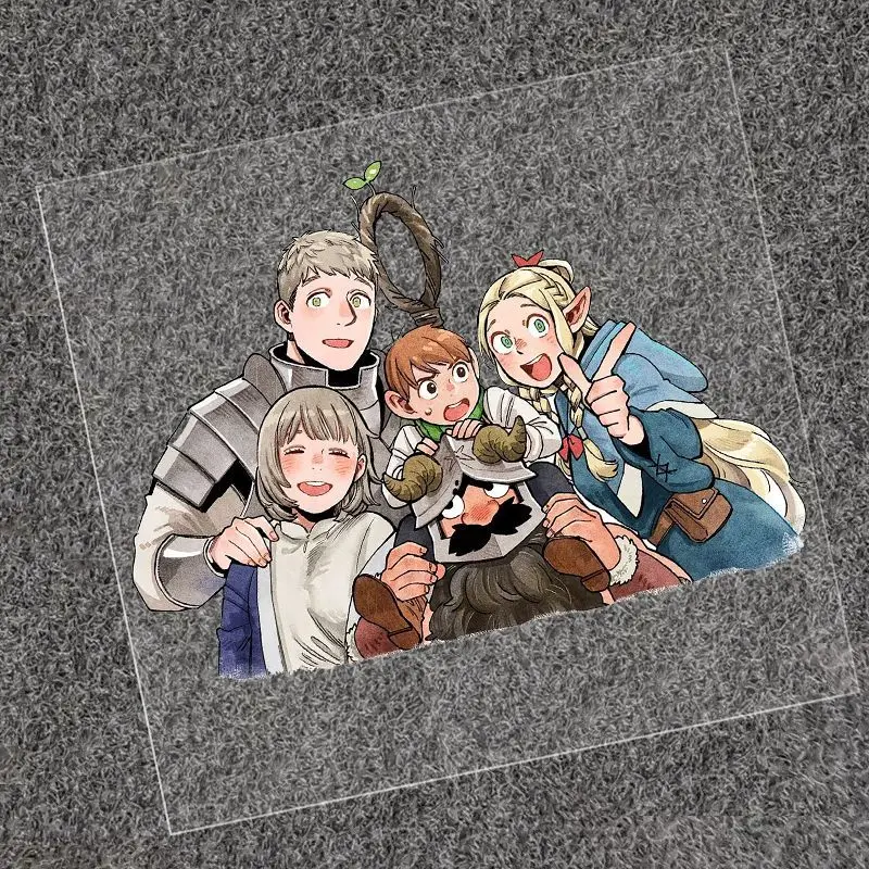 Delicious in Dungeon Marcille Chilchuck Falin Kreativer Autoaufkleber mit hohem Farbwert, niedlicher Cartoon-Handy-Schutzhüllen-DIY-Aufkleber – Detail 3