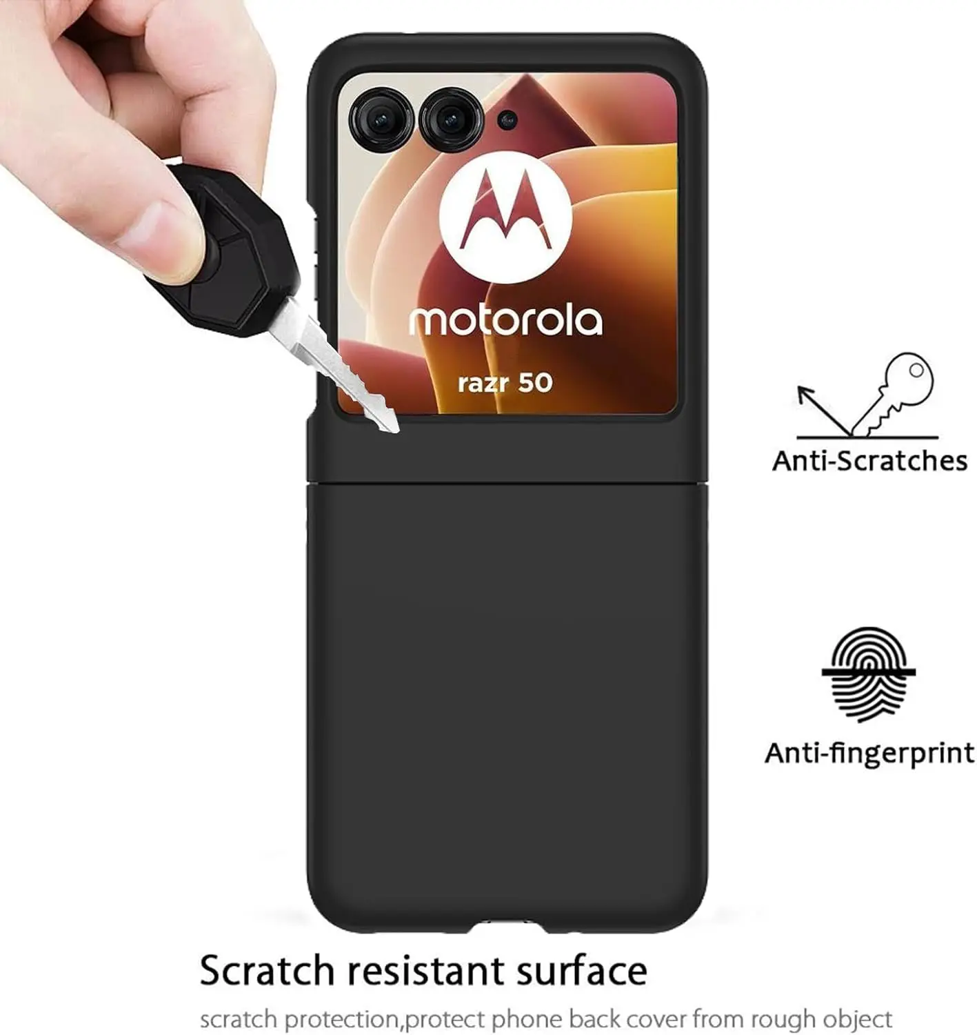 Slim Matte Hard PC Phone Case For Motorola Moto Razr 50 Ultra Razr50 Ultra ShockProof Back Cover for Motorola Razr Plus 2024