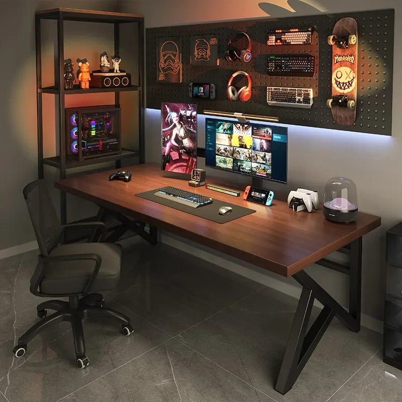 Carbon Fiber Computer Desk Rectangular Gaming Table for Home Office Bedroom Simple Workbench Desktop E-sports Desk