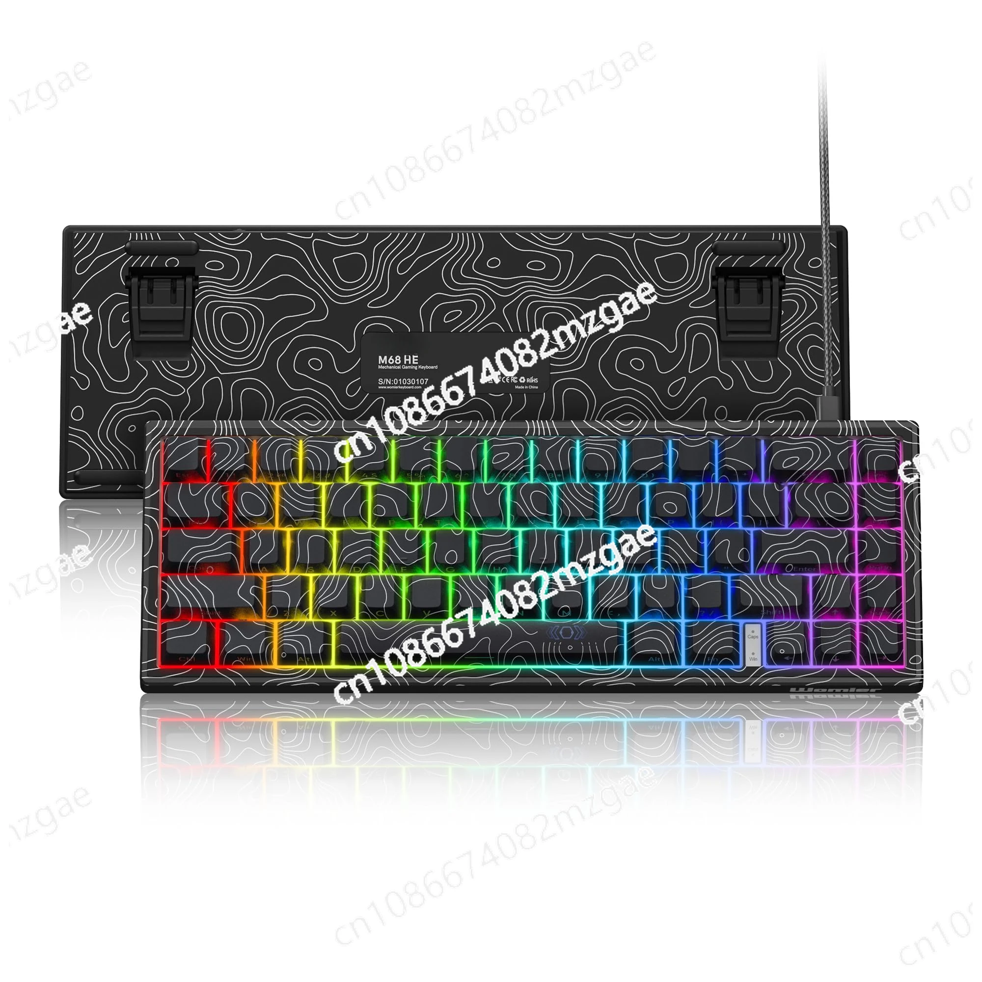 M68 HE Gaming Keyboard Rapid Trigger Mechanical Keyboard Wired RGB Custom Keyboard with Pre-lube Magnetic Switch for PC