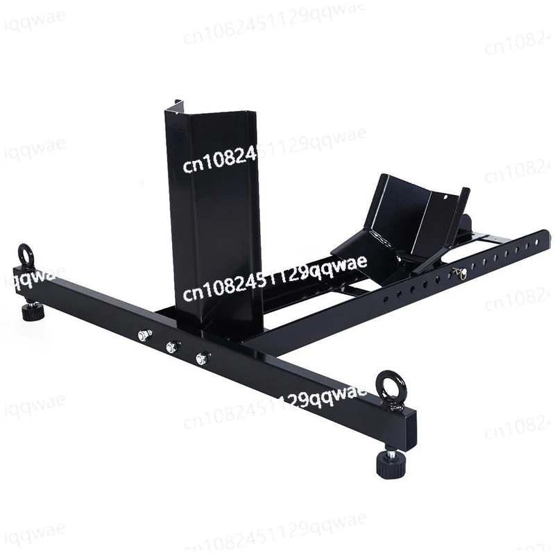 Motorcycle Wheel Chock Upright 1800 lbs Heavy-duty Steel Motorcycle Front Wheel Stand with Adjustable Holes， HZYEYO 。H106