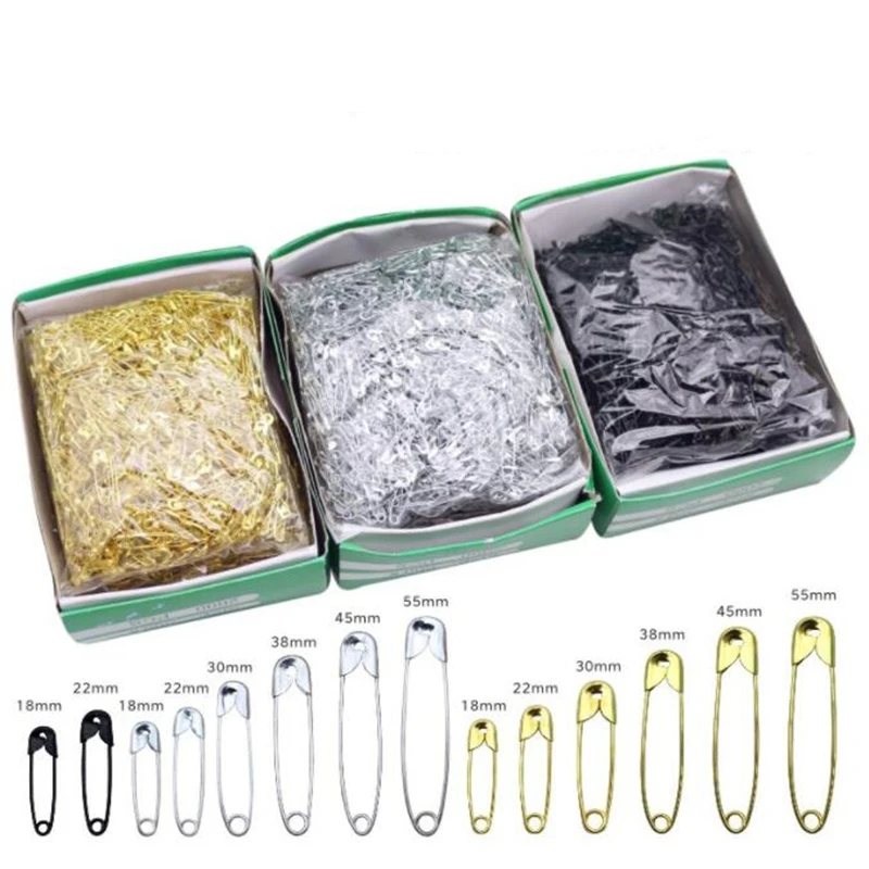 

50Pcs Silver Safety Pins DIY Sewing Tools Accessory Needles Large Safety Pin Small Brooch Apparel Accessories