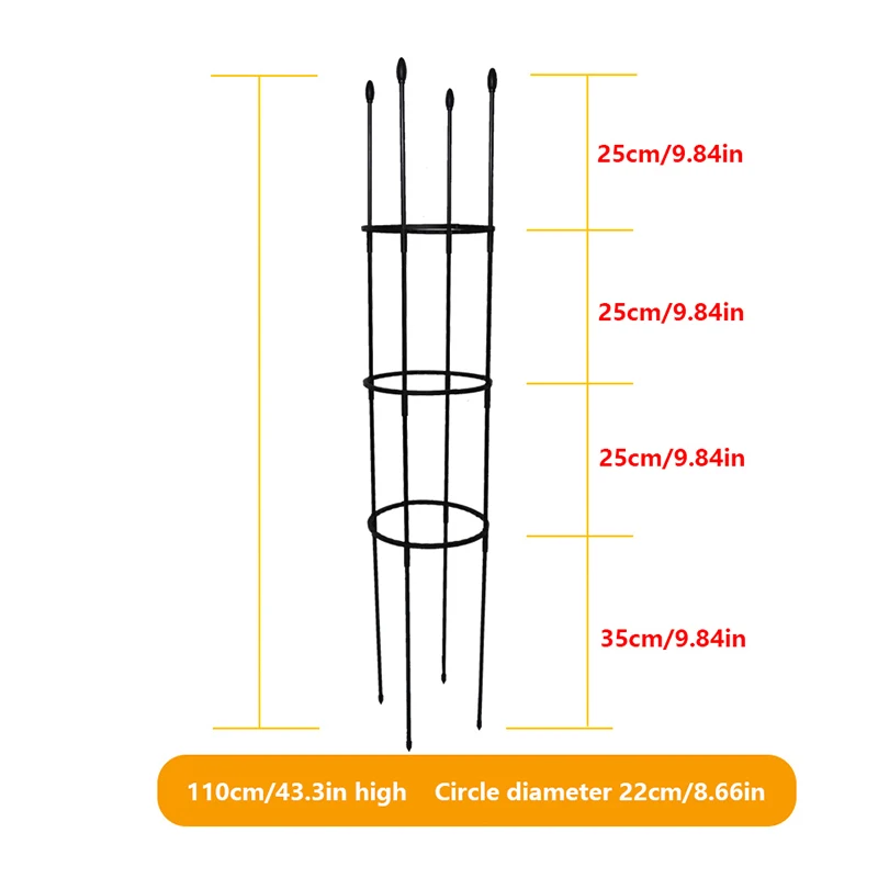 1Set Plant Support Cages Tomato Cages For Climbing Plants Garden Stakes Tomato Vine Cages Supports Trellis Garden Supplies