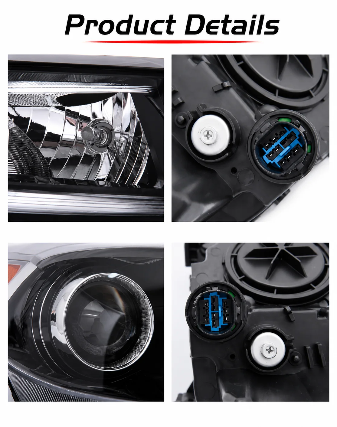 For Hyundai Tucson 2016 2017 2018 1Pair 2PCS LED Front Bumper Head Light Headlamp Driving Headlight Turn Signal Light