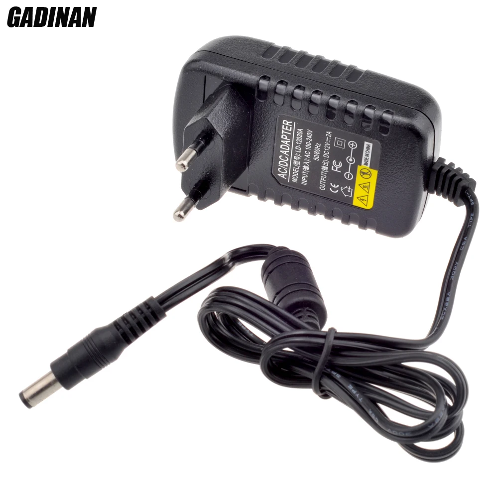 

12V DC 2A AC 100V-240V Converter Adapter DC 12V 2A 2000mA Power Supply EU UK AU US Plug 5.5mm x 2.1-2.5mm for LED CCTV