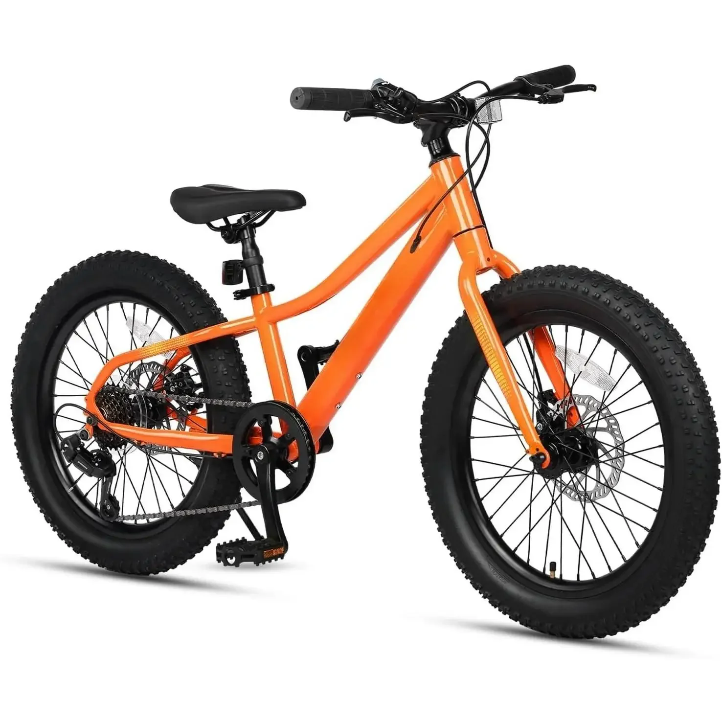 Kids Mountain Bike, 20 24 Inch Fat Tire Bike for Teen Ages 6-14 Year Old, Bicycle with 2.8-Inch Wide Tires and 6 Speed