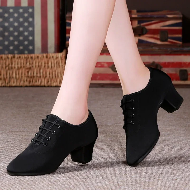 Zapatos de baile latino Salsa para mujer, zapatos profesionales de baile de salón, zapatos de baile de Jazz para mujer, calzado latino para mujer