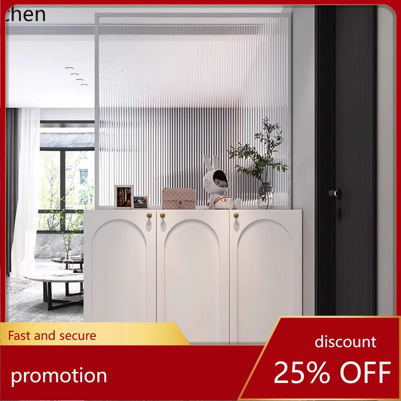 

YFY entrance shoe cabinet integrated partition double-sided living room light luxury glass screen cabinet entrance hall cabinet