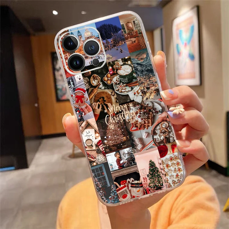 

Phone Case For iphone 17 Pro Max Air 16 15 14 13 Pro Max 15 16 Pro 15Plus Christmas Aesthetic