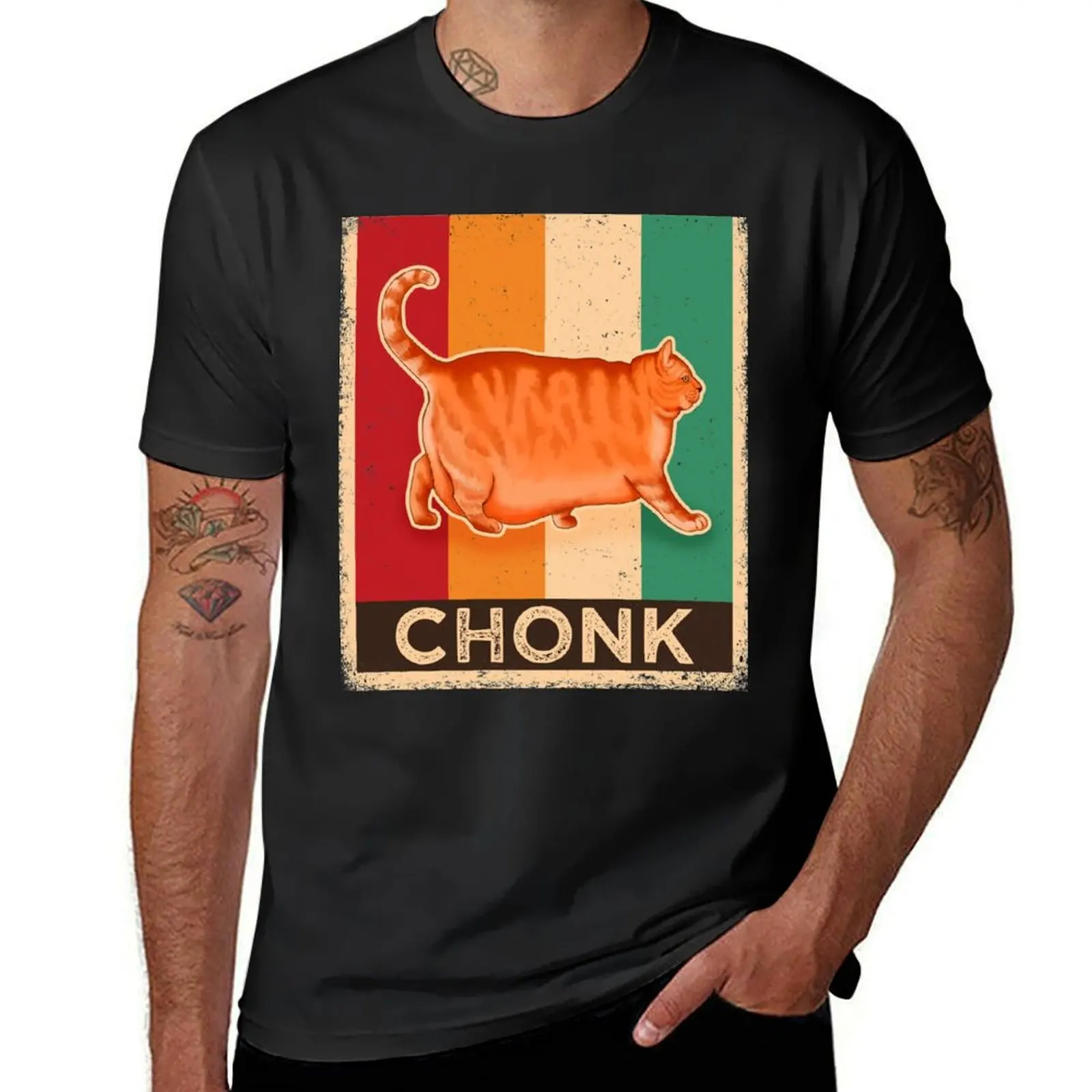 Chonk Cat T-Shirt sublime Aesthetic clothing customs design your own fruit of the loom mens t shirts