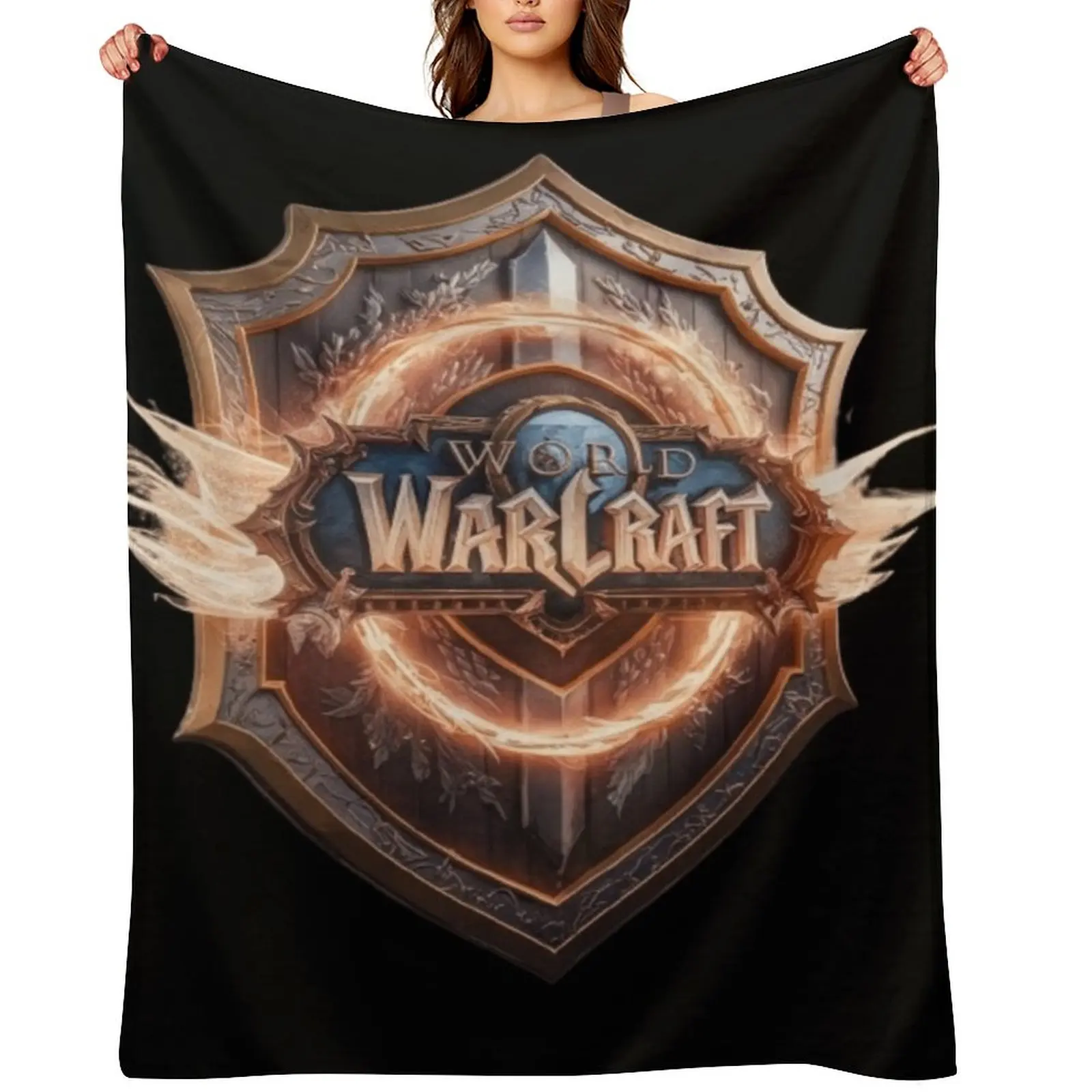 

7625 Shield from the game World of warcraft - WoW- Throw Blanket Comforter Decorative Sofa Polar For Baby Blankets