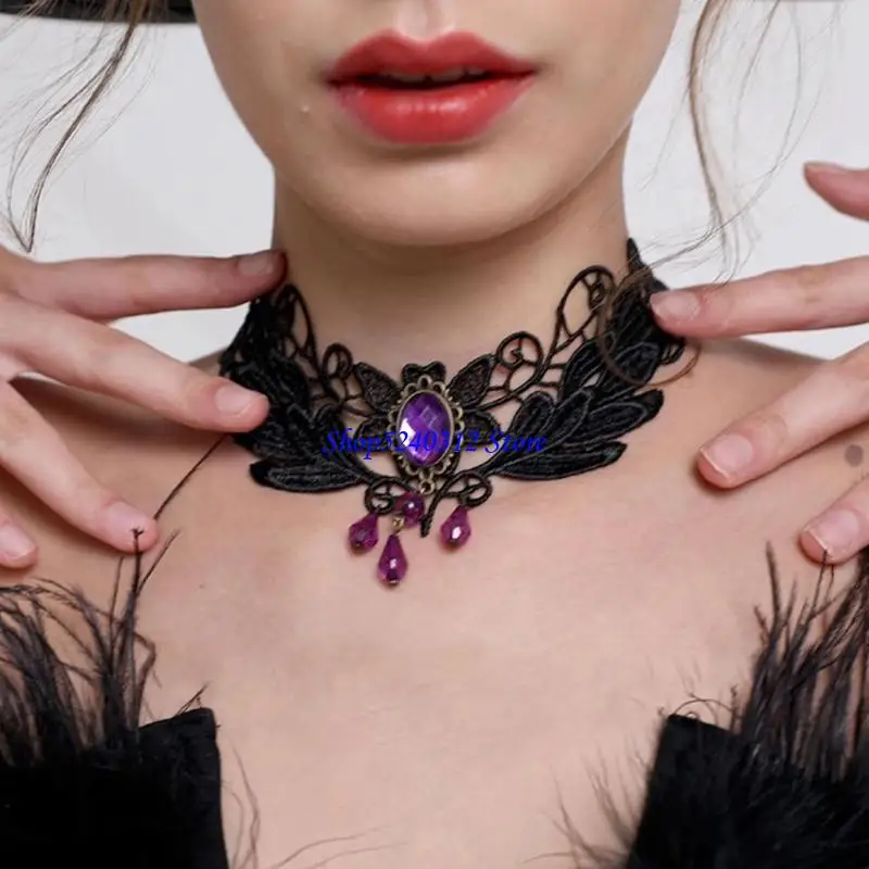 634C Sophisticated Unisex Hats Necklace Set Unique Weathered Stylish Hat Fashion