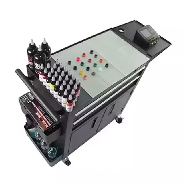 High quality professional tattoo station desk multifunctional and large capacity tattoo table usage for body art