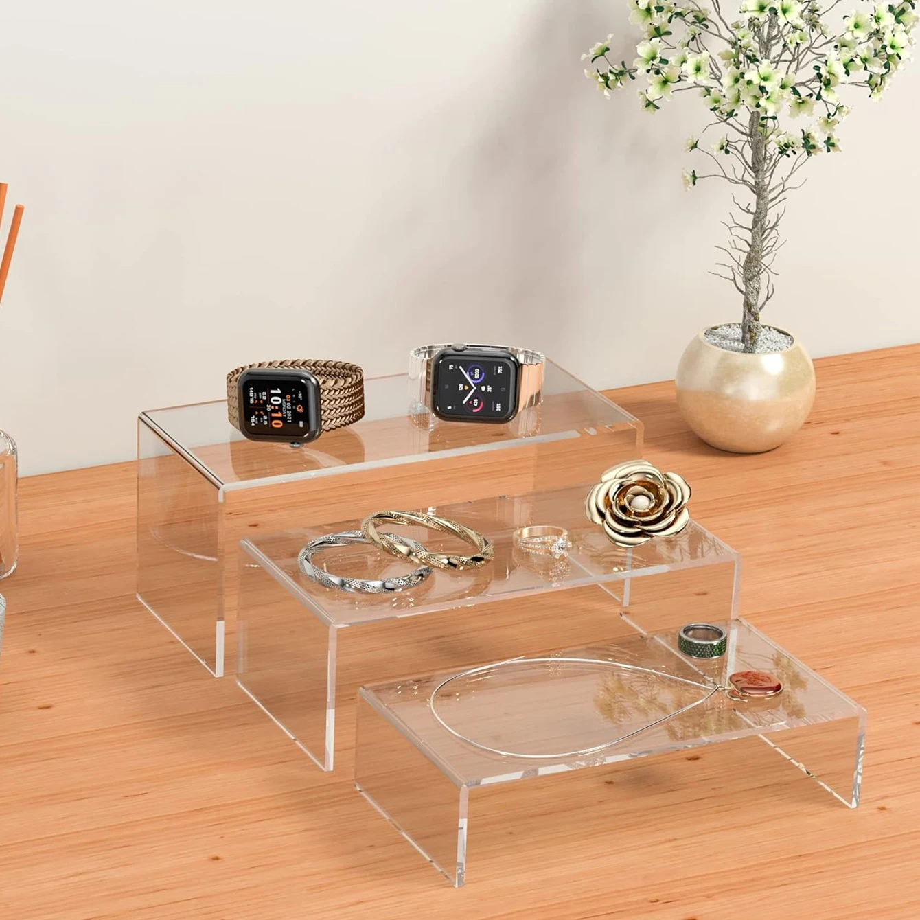 3 pieces of acrylic display sh - огляд і ціна Resin Art Stand
