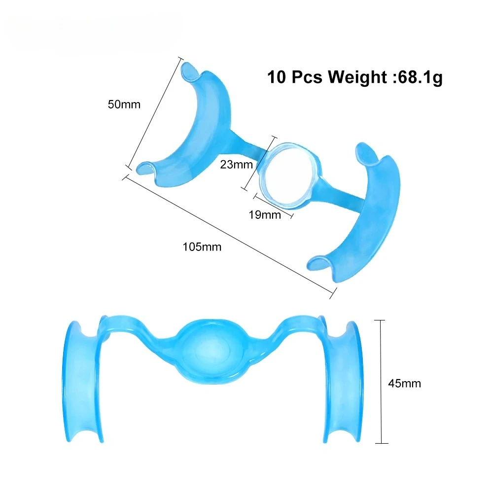 SYJH 10Pcs Oral Mouth Mirror Opener  Lip Retractor Prop 2-in-1 Dental Instrument Orthodontic Professional Dentistry Tools